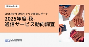 2025年9月 通信キャリア調査レポート「2025年度-秋-通信サービス動向調査」の販売を開始いたしました。